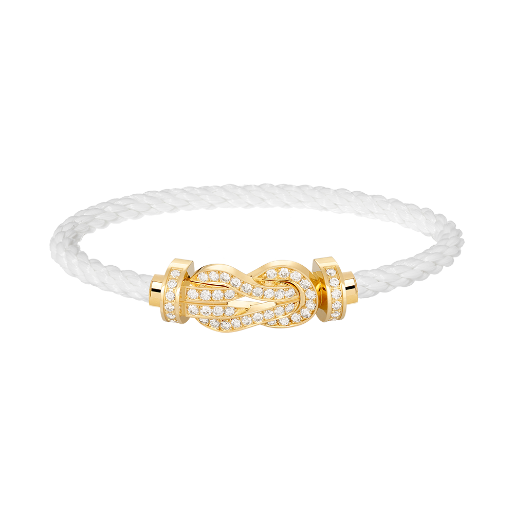 ¡®Aura Jewels¡¯CHANCE LARGE 8 FIGURE BUCKLE FULLDIAMOND BRACELET GOLD
