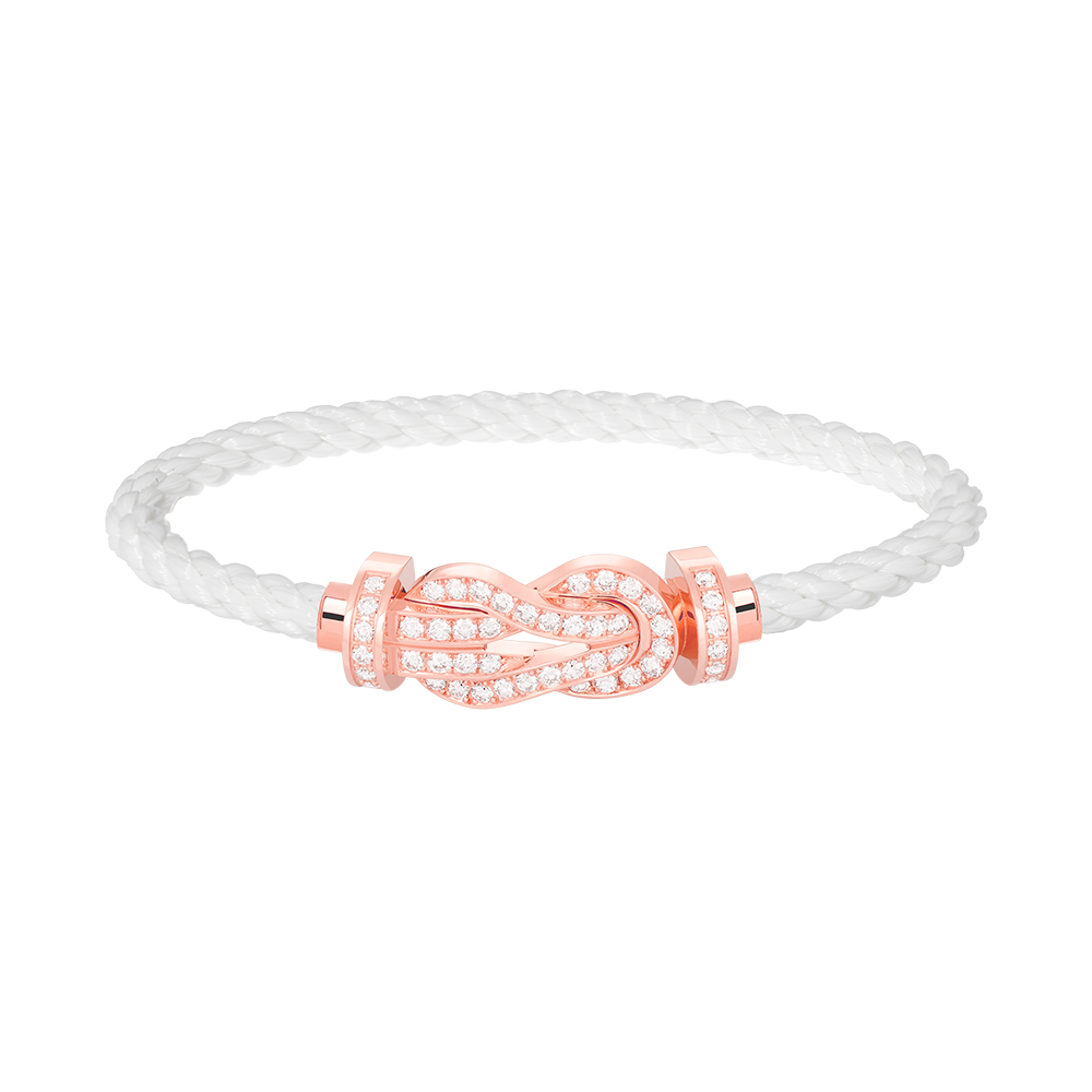 ¡®Aura Jewels¡¯CHANCE LARGE 8 FIGURE BUCKLE FULL DIAMOND BRACELET ROSE GOLD