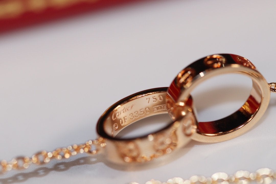 ¡®Aura Jewels¡¯LOVE NECKLACE PINK GOLD AND SILVER