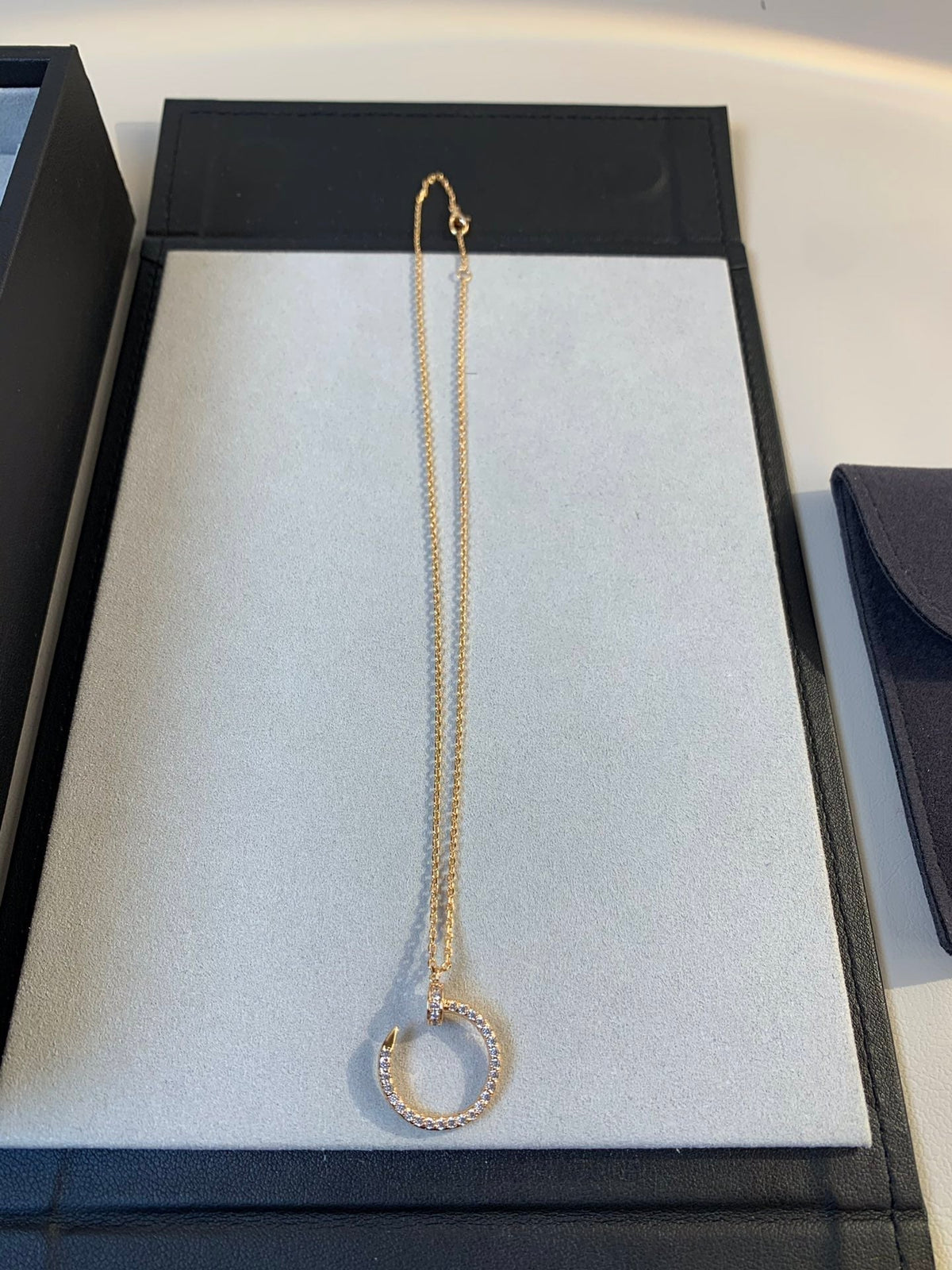 ¡®Aura Jewels¡¯JUSTE NECKLACE PINK GOLD DIAMONDS