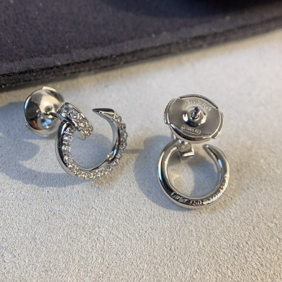 ¡®Aura Jewels¡¯JUSTE EARRINGS SILVER DIAMONDS