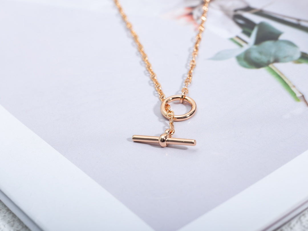 ¡®Aura Jewels¡¯ECHAPPEE NECKLACE PINK GOLD