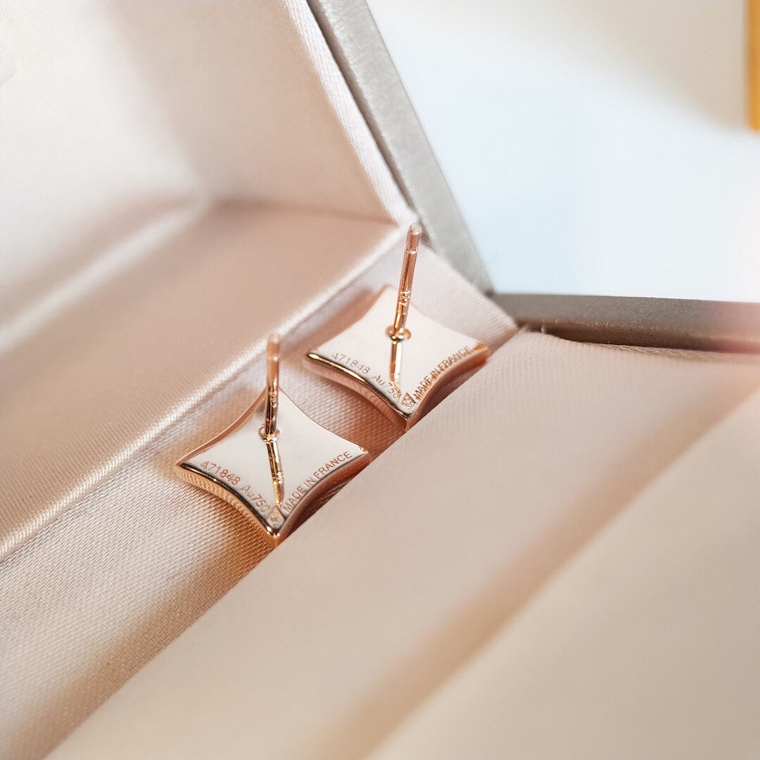 ¡®Aura Jewels¡¯STAR MOP PINK GOLD EARRINGS