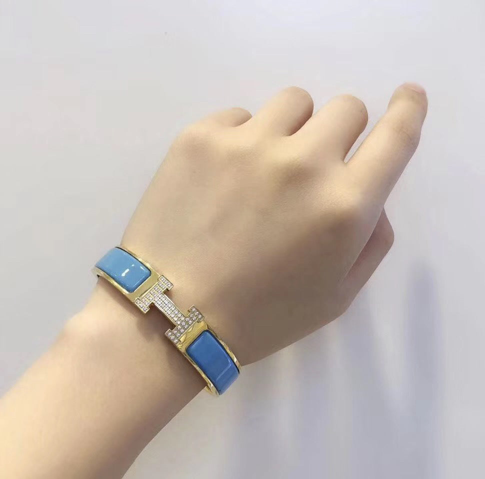 ¡®Aura Jewels¡¯H CLOUD BLUE BRACELET GOLD DIAMOND
