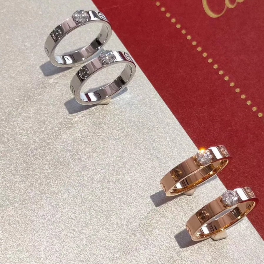 ¡®Aura Jewels¡¯LOVE RING 3.6MM 1 BIG DIAMOND