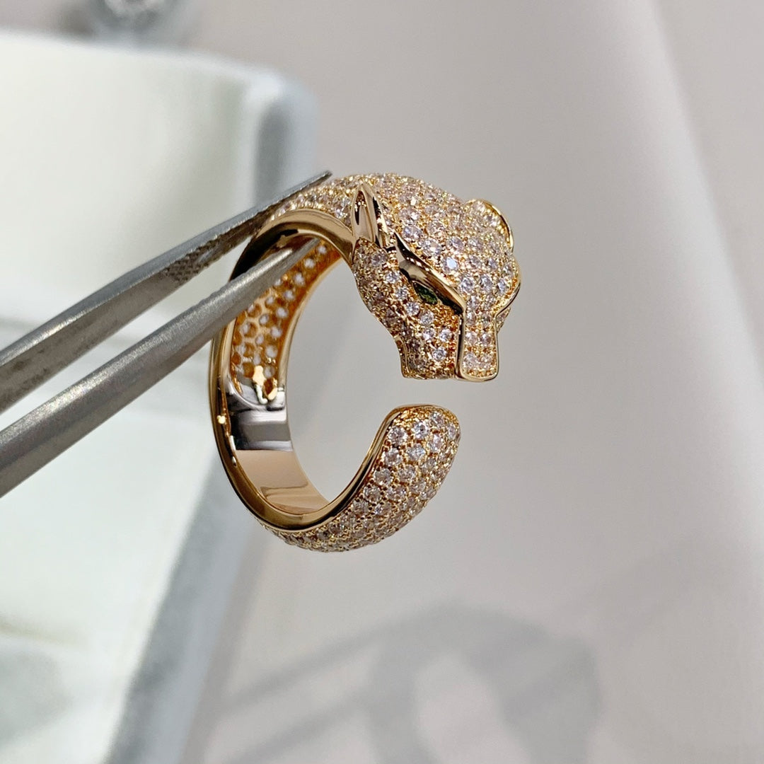 ¡®Aura Jewels¡¯PANTHERE PINK GOLD DIAMOND RING