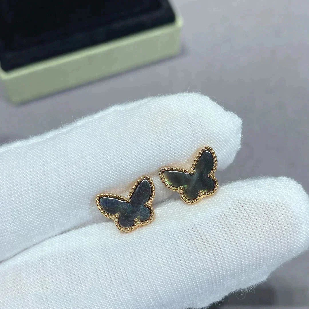 ¡®Aura Jewels¡¯BUTTERFLY DARK MOP EARRINGS