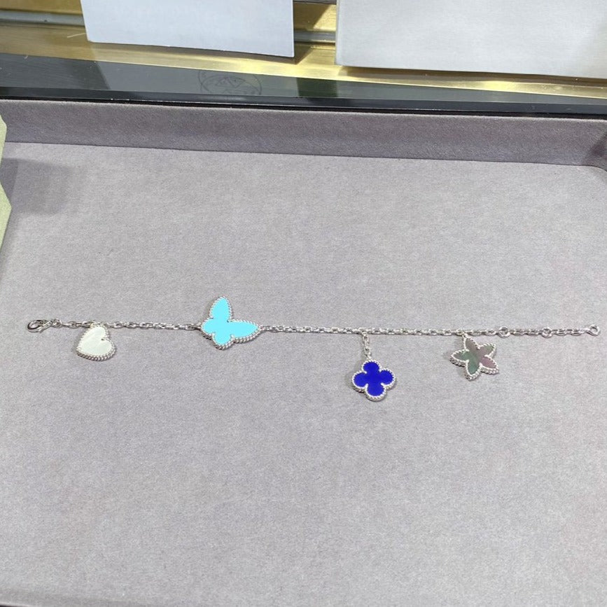 ¡®Aura Jewels¡¯LUCKY SPRING SILVER BRACELET 4 MOTIF