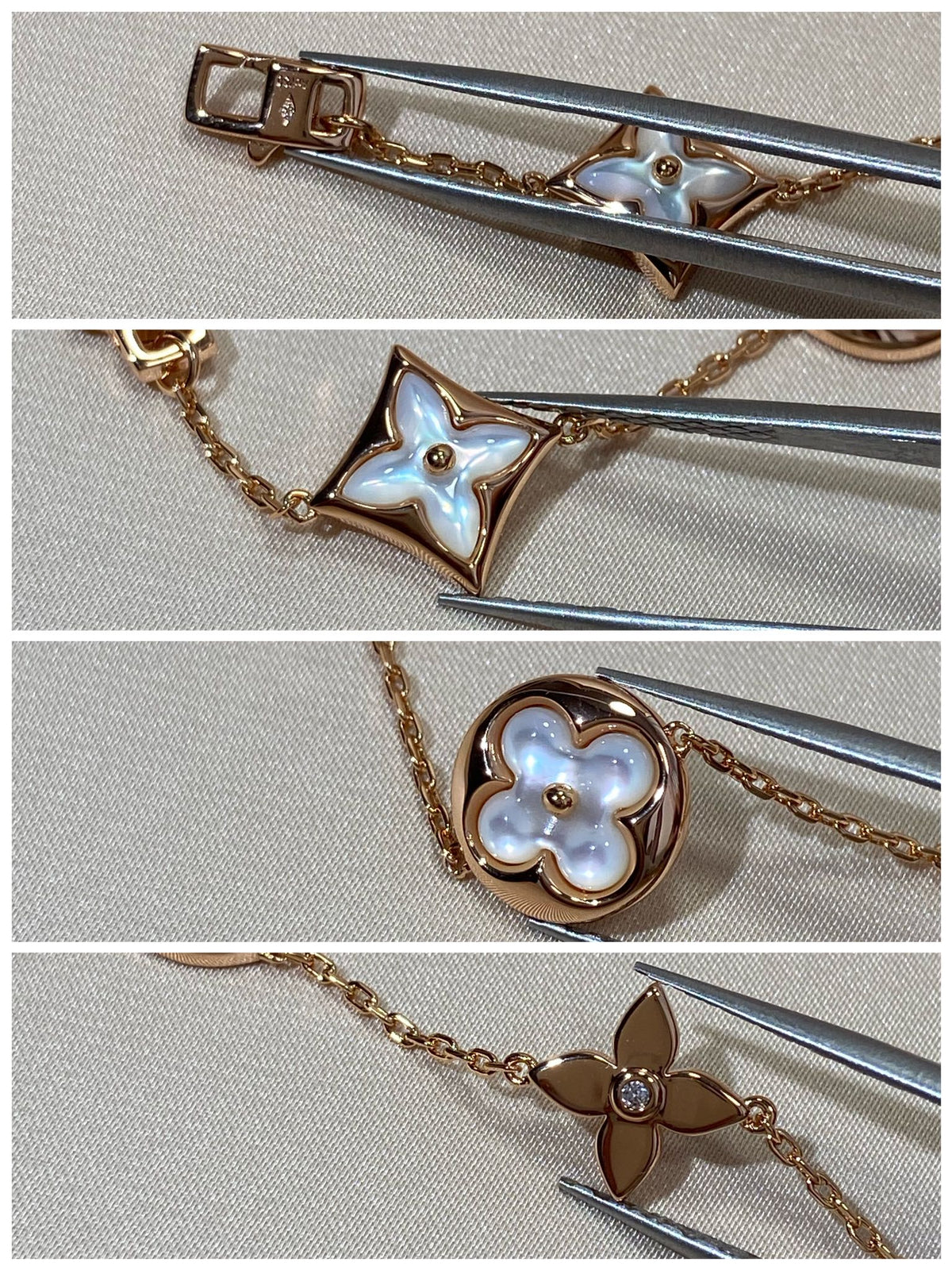 ¡®Aura Jewels¡¯STAR AND SUN 5 MOTIF MOP PINK GOLD BRACELET