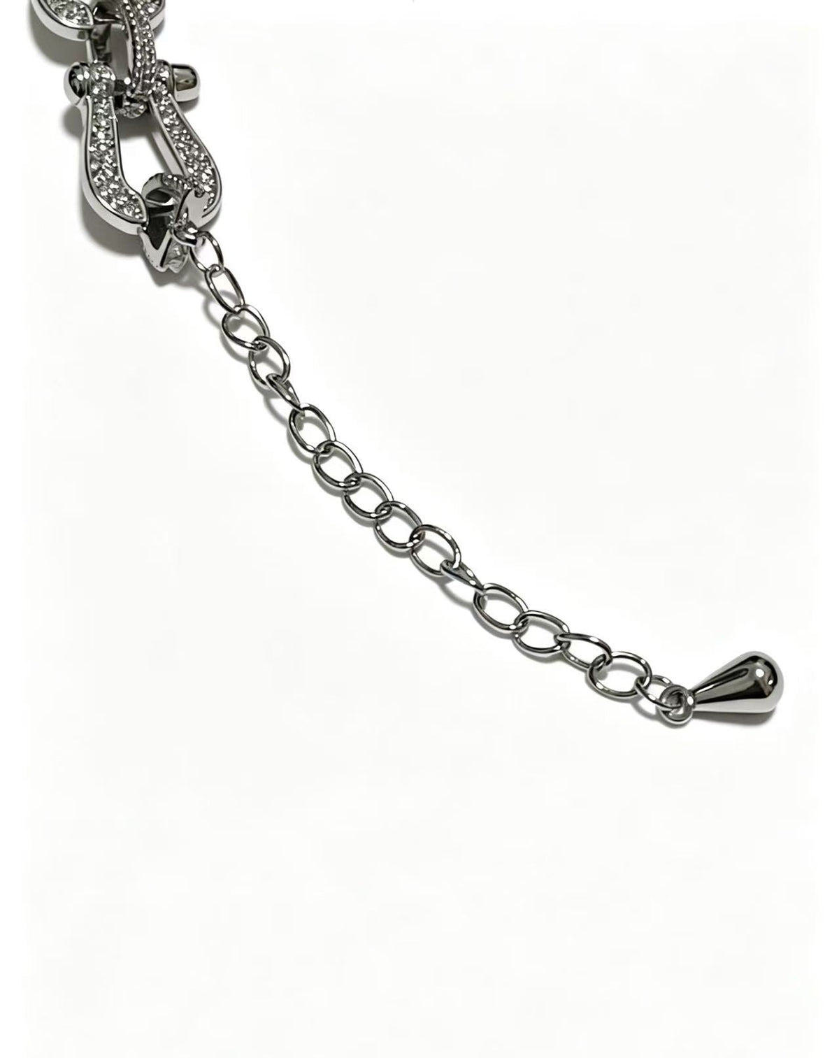 ¡®Aura JewelsDiamond-studded Horseshoe Bracelet
