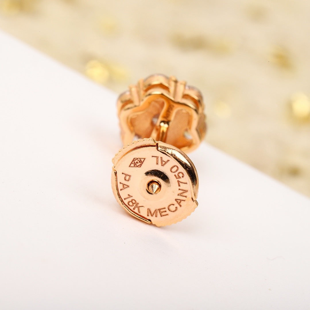 ¡®AuraJewelry¡¯Fleurette Stud Earrings, 18K Gold‑Plated, 7‑Stone