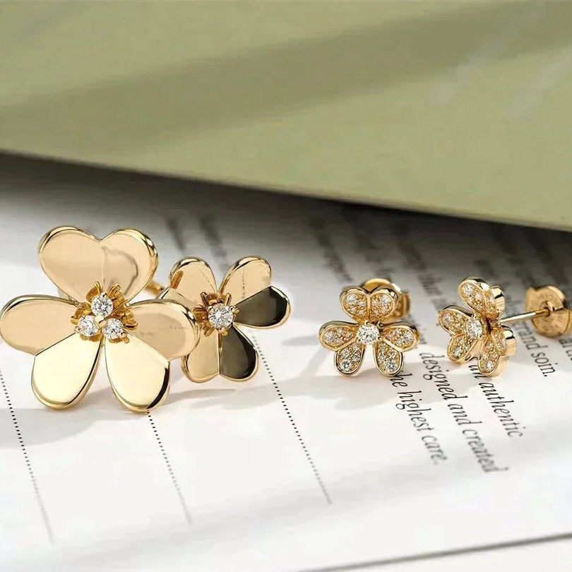 ¡®Aura Jewels¡¯CLOVER COMOS GOLD DIAMOND RING