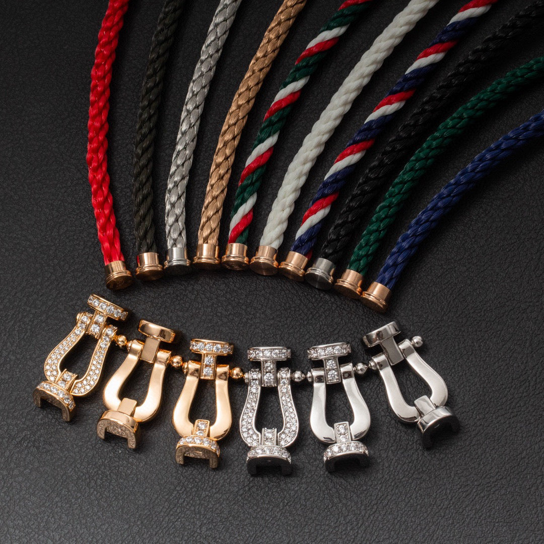 ¡®Aura Jewels¡¯FORCE LARGE HORSESHOE NO DIAMOND BRACELET ROSE GOLD