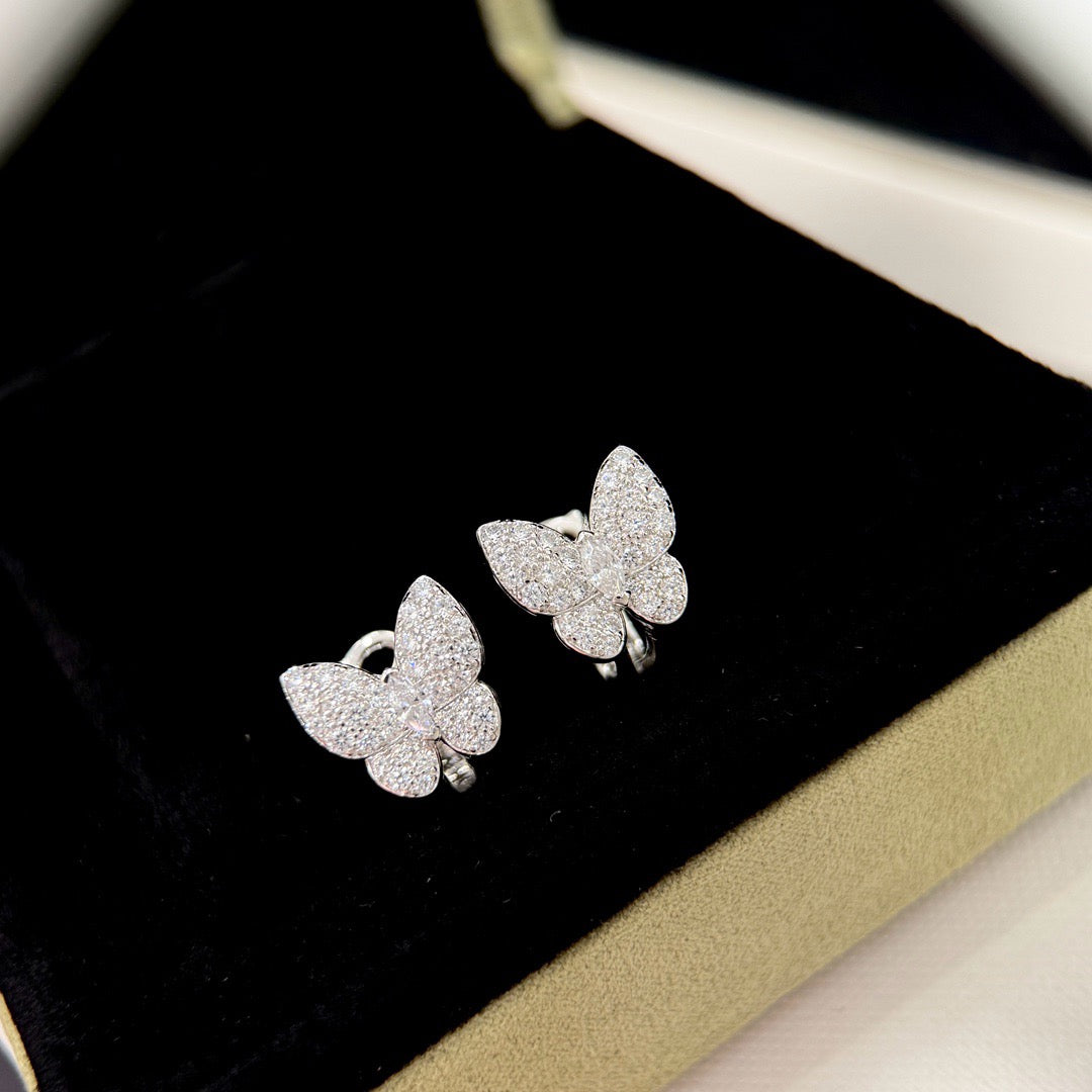 ¡®Aura Jewels¡¯BUTTERFLY ALL DIAMOND EARRINGS