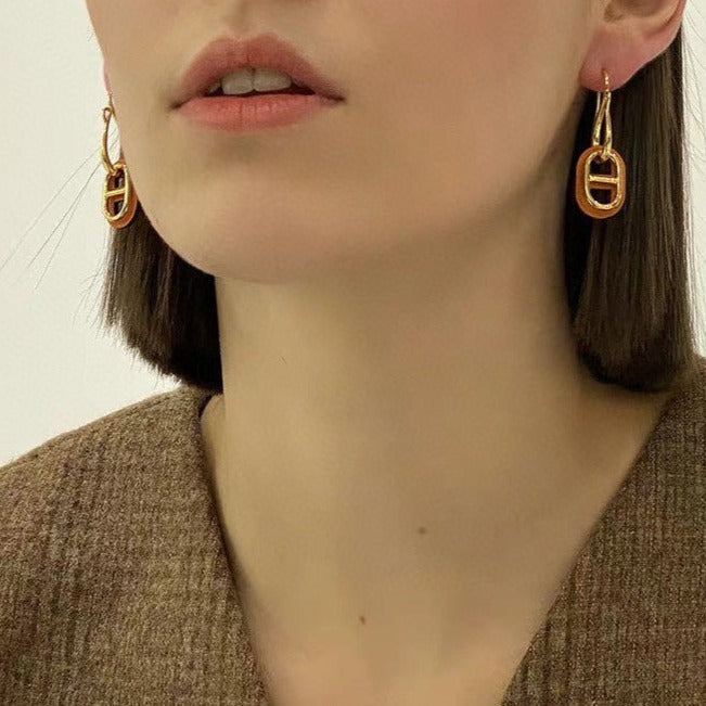 ¡®Aura Jewels¡¯HM O'MAILLON GOLD EARRINGS