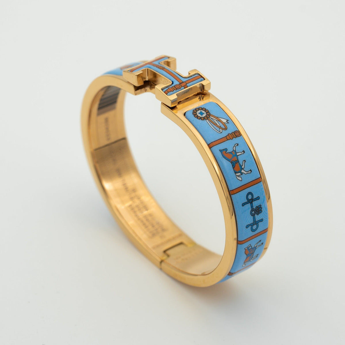 ¡®Aura Jewels¡¯H PINK GOLD BRACELET BLUE CERAMIC