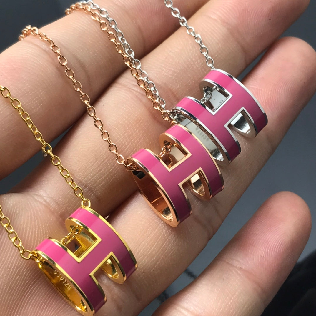 ¡®Aura Jewels¡¯H NECKLACE PINK