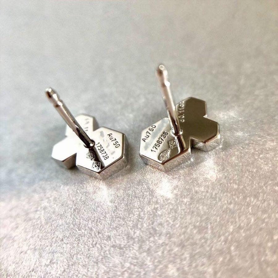 ¡®Aura Jewels¡¯BEE LOVE SILVER DIAMOND EARRINGS
