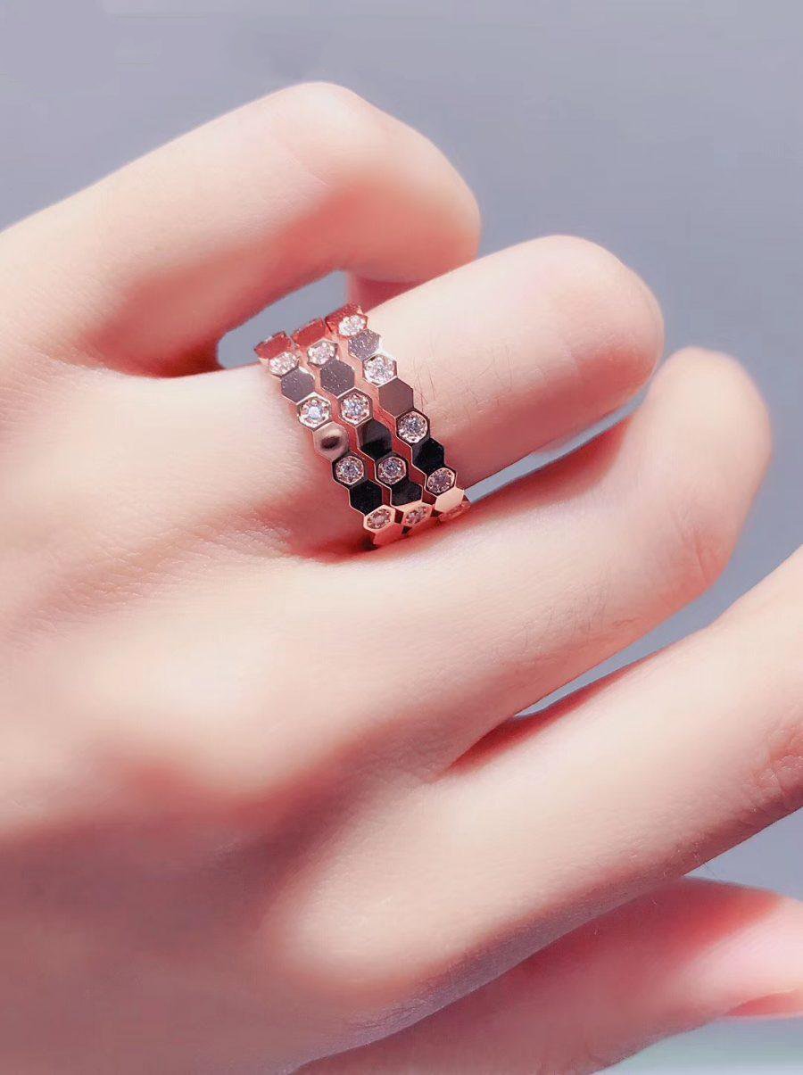 ¡®Aura Jewels¡¯BEE LOVE RING PINK GOLD DIAMOND