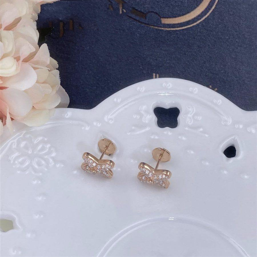 ¡®Aura Jewels¡¯JEUX DE PINK GOLD DIAMOND EARRINGS