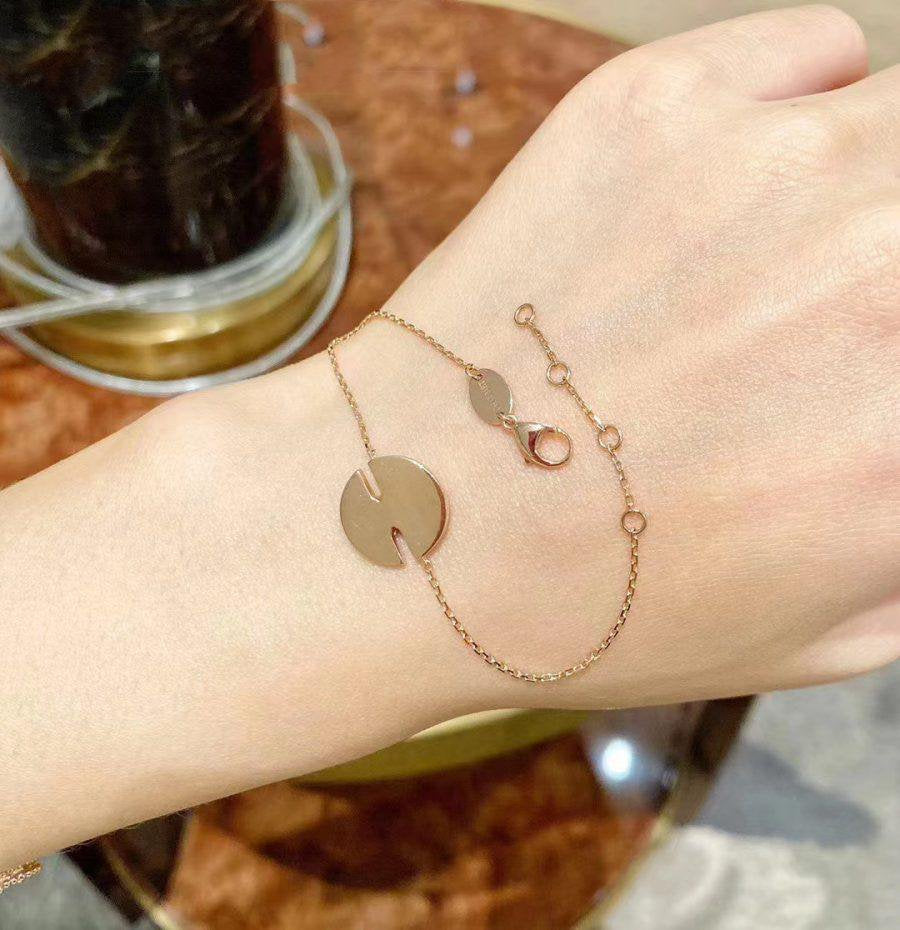 ¡®Aura Jewels¡¯JEUX DE BRACELET MOP PINK GOLD DIAMONDS