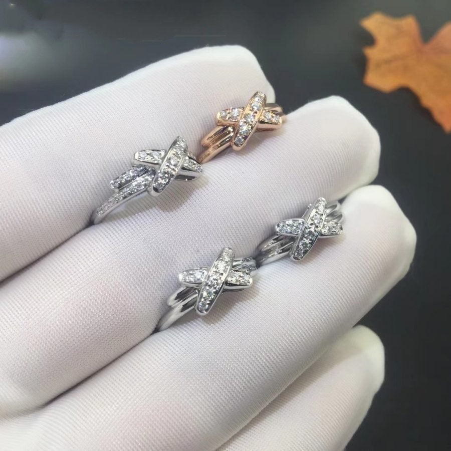 ¡®Aura Jewels¡¯JEUX DE SILVER DIAMOND RING