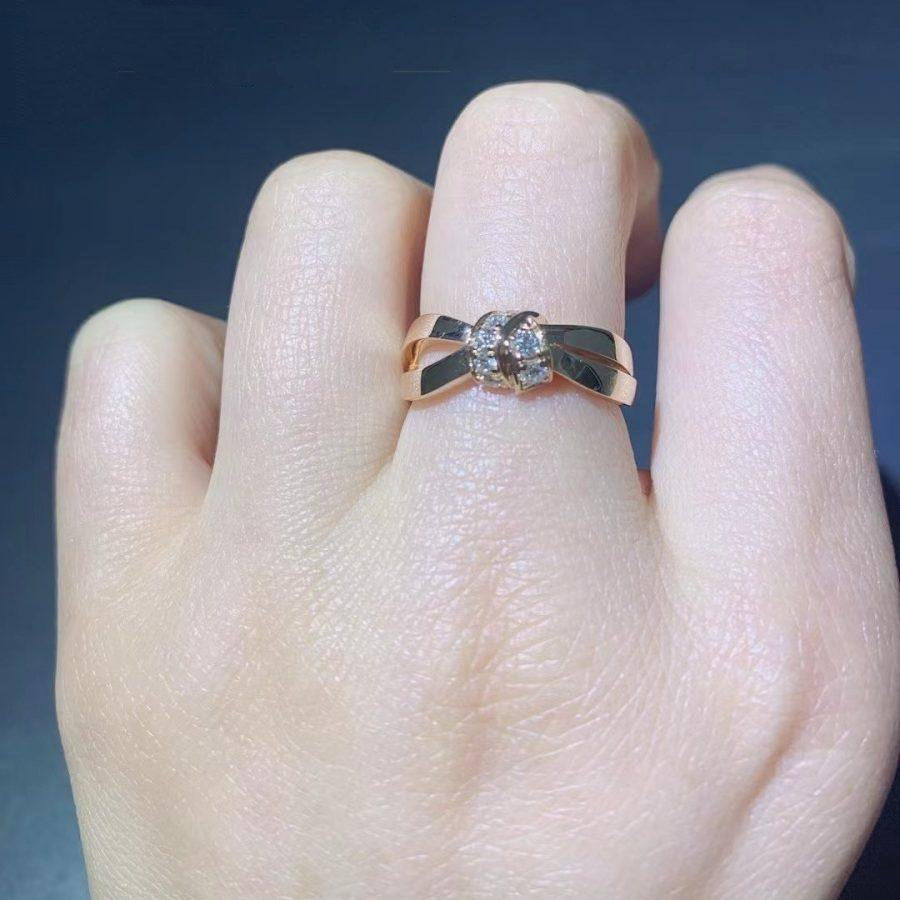¡®Aura Jewels¡¯LIENS RING PINK GOLD DIAMOND