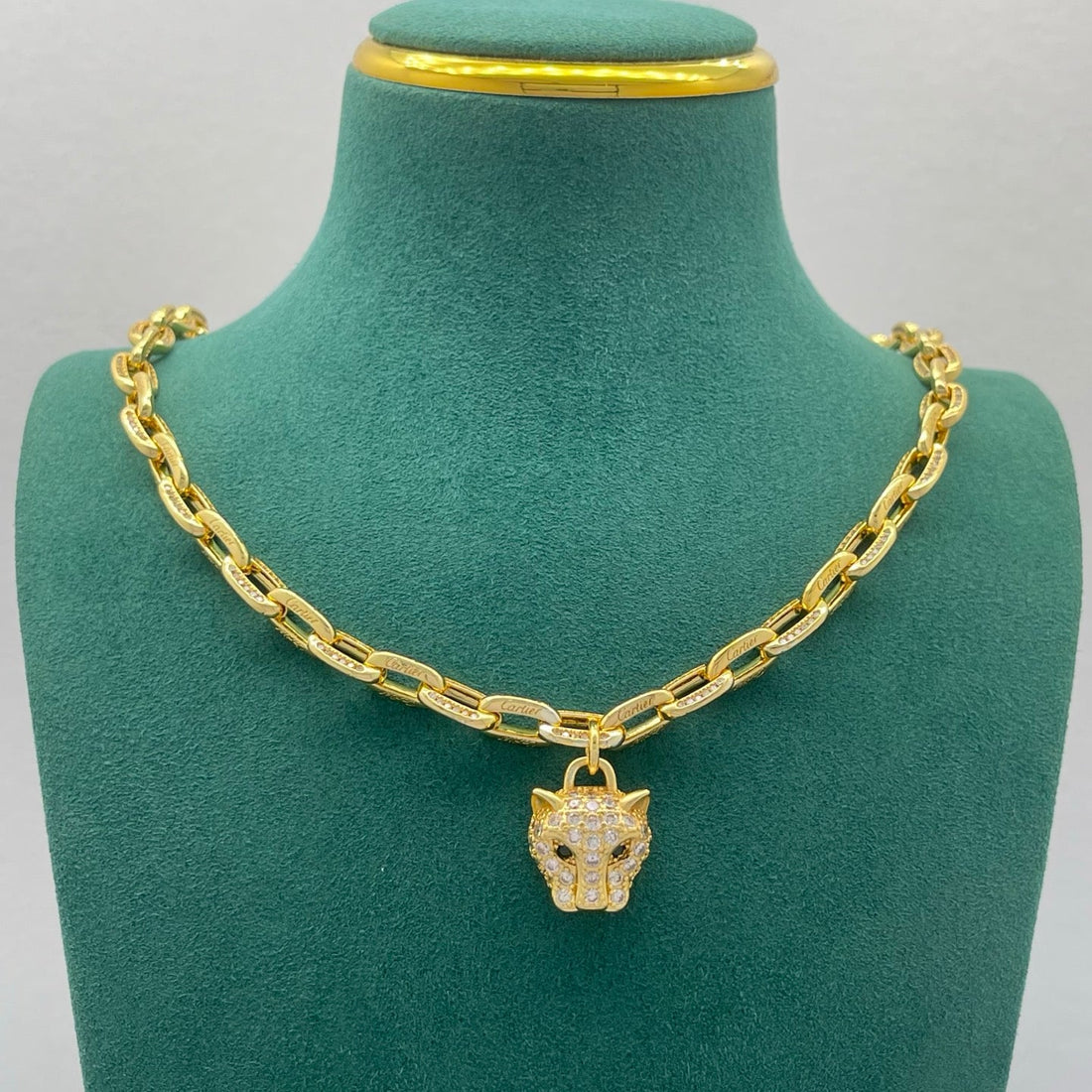 ¡®Aura Jewelry¡¯Lion Head Link Chain Necklace