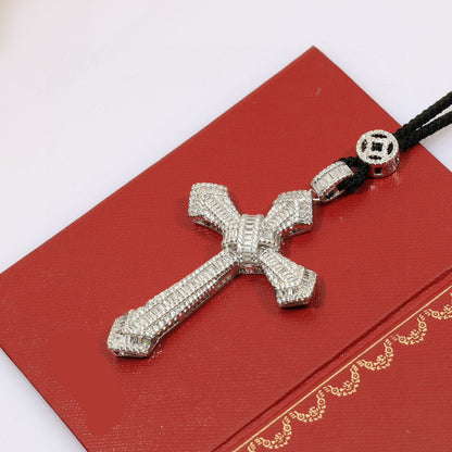 ¡®Aura Jewelry¡¯Pave Cross Pendant Necklace