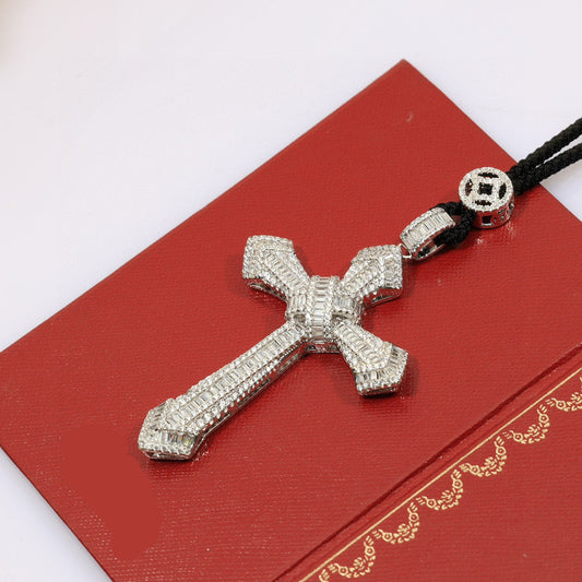 ¡®Aura Jewelry¡¯Pave Cross Pendant Necklace