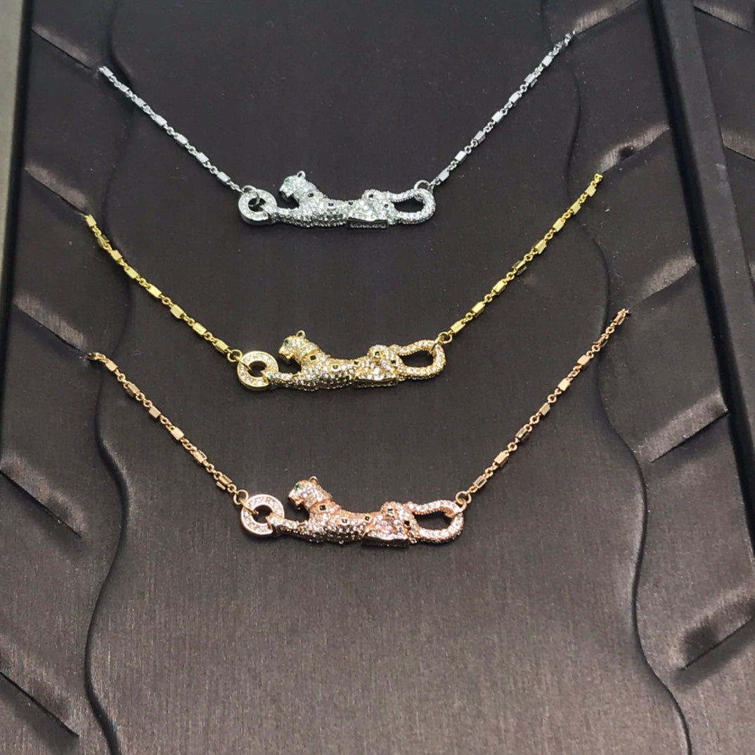 ¡®Aura Jewelry¡¯Pave Panther Pendant Necklace