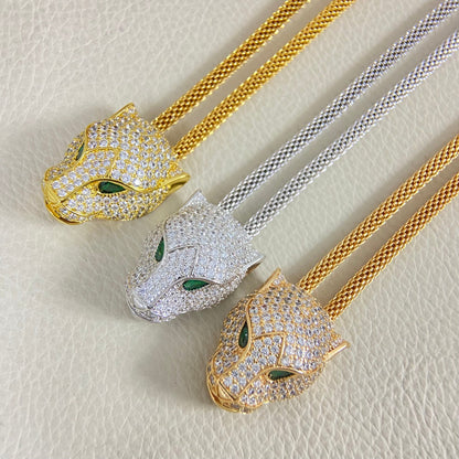 ¡®Aura Jewelry¡¯Panther Head Layered Necklace