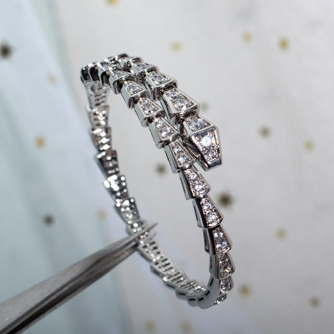 [Aura Jewelry]SERPENTI BRACELET 6MM SILVER DIAMOND