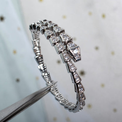 [Aura Jewelry]SERPENTI BRACELET 6MM SILVER DIAMOND