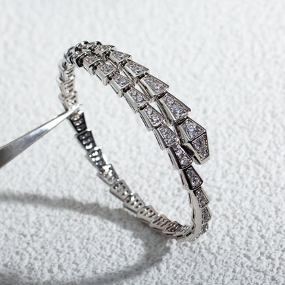 [Aura Jewelry]SERPENTI BRACELET 6MM SILVER DIAMOND