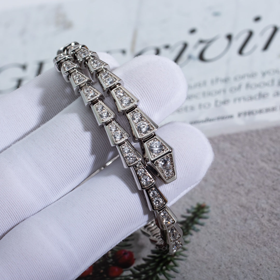 [Aura Jewelry]SERPENTI BRACELET 6MM SILVER DIAMOND