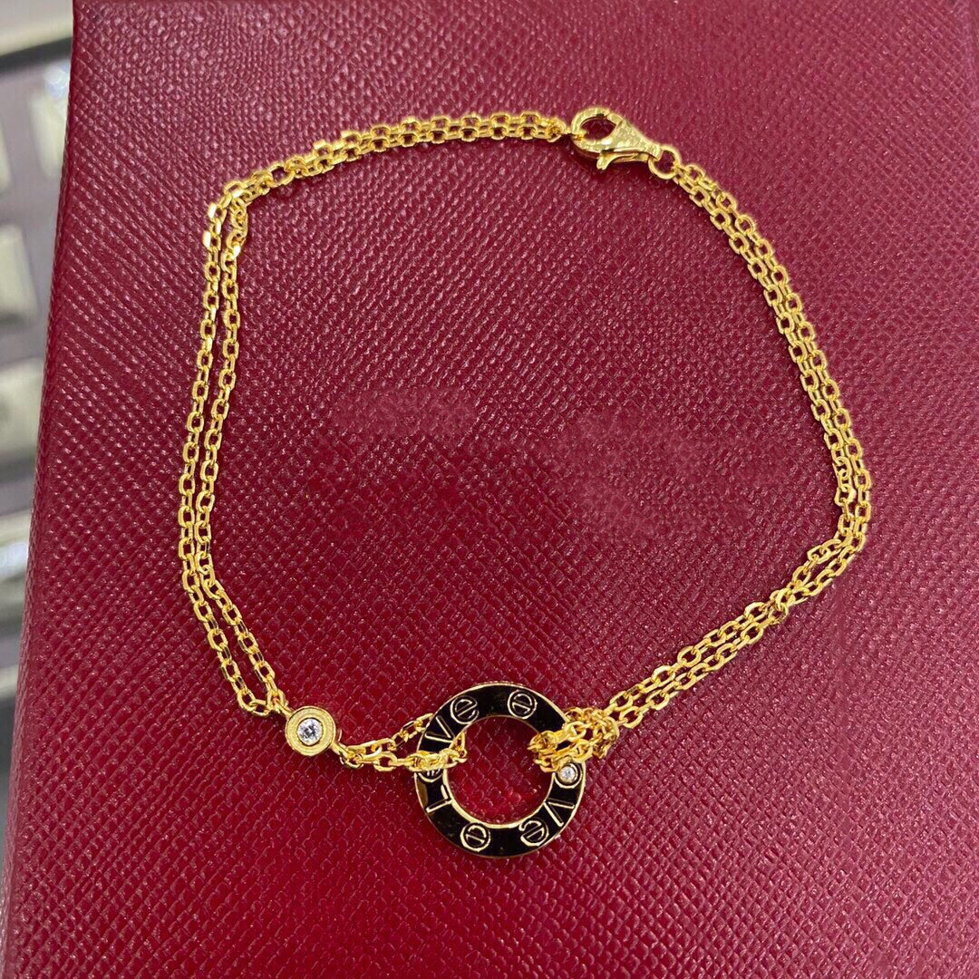 ¡®Aura Jewelry¡¯LOVE BRACELET 2 DIAMOND