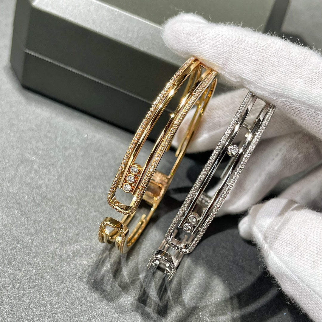 [Aura Jewels]MOVE 10TH PAVED DIAMOND BRACELET