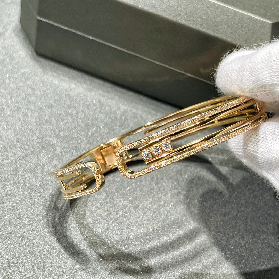 [Aura Jewels]MOVE 10TH PAVED DIAMOND BRACELET