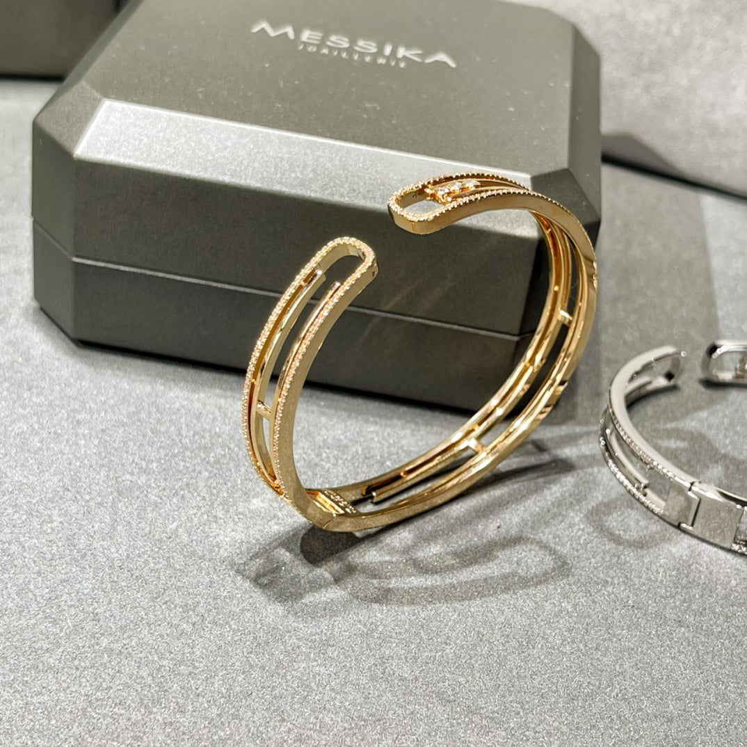 [Aura Jewels]MOVE 10TH PAVED DIAMOND BRACELET