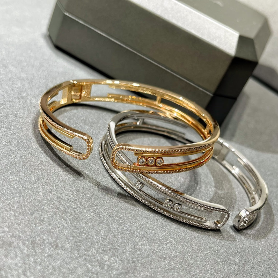 [Aura Jewels]MOVE 10TH PAVED DIAMOND BRACELET
