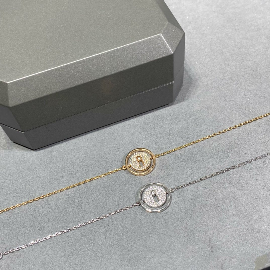 [Aura Jewels]LUCKY MOVE DIAMOND PAVED BRACELET