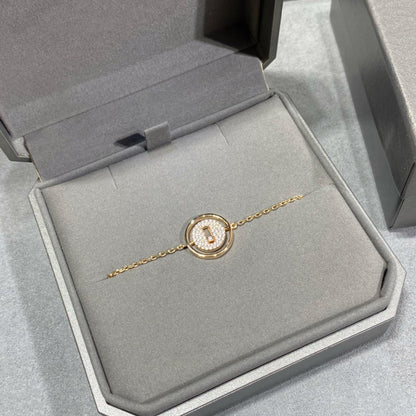 [Aura Jewels]LUCKY MOVE DIAMOND PAVED BRACELET