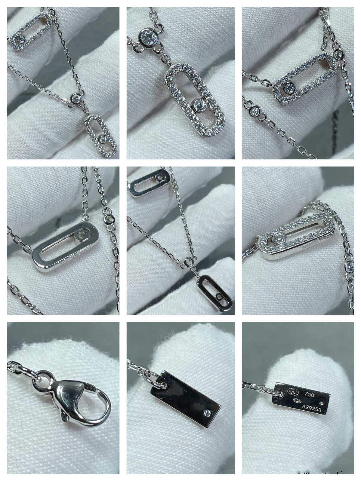 [Aura Jewels]MOVE 2 ROW DIAMOND NECKLACE