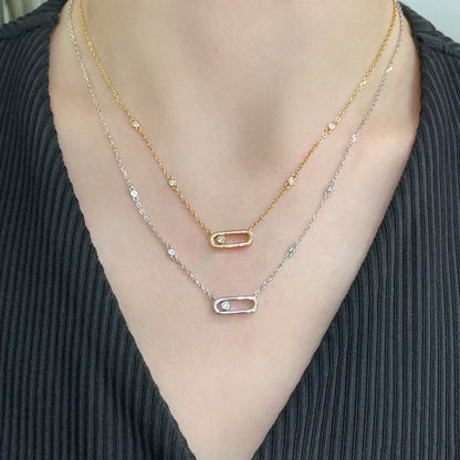 [Aura Jewels]MOVE UNO DIAMOND NECKLACE