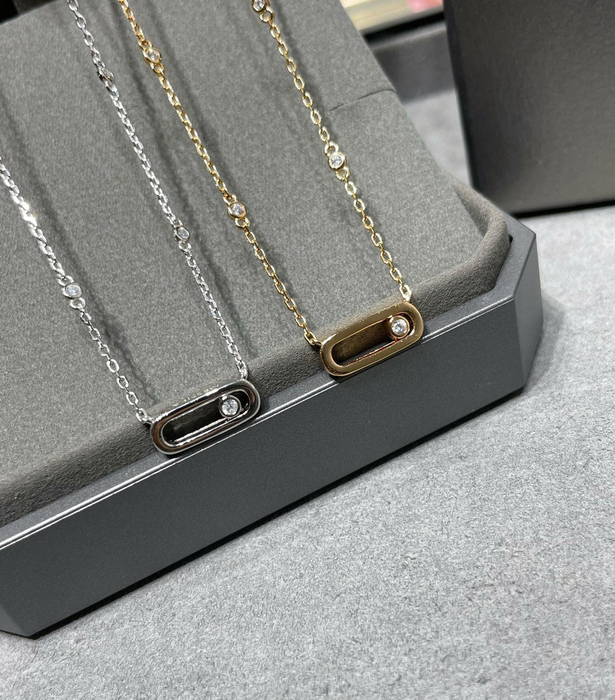 [Aura Jewels]MOVE UNO DIAMOND NECKLACE