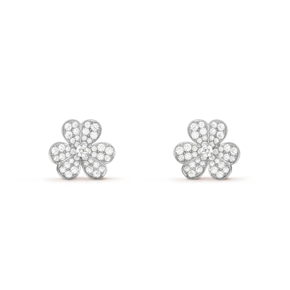 ¡®Lume Jewelry¡¯CLOVER COMOS DIAMOND EARRINGS SILVER