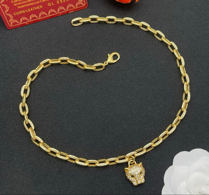 ¡®Aura Jewelry¡¯Lion Head Link Chain Necklace