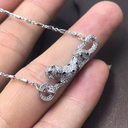 ¡®Aura Jewelry¡¯Pave Panther Pendant Necklace
