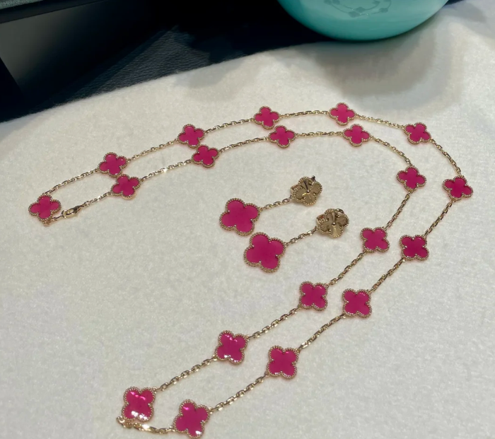 [AuraJewelry ] 26 NEW PINK BUBBLE ENAMEL SET